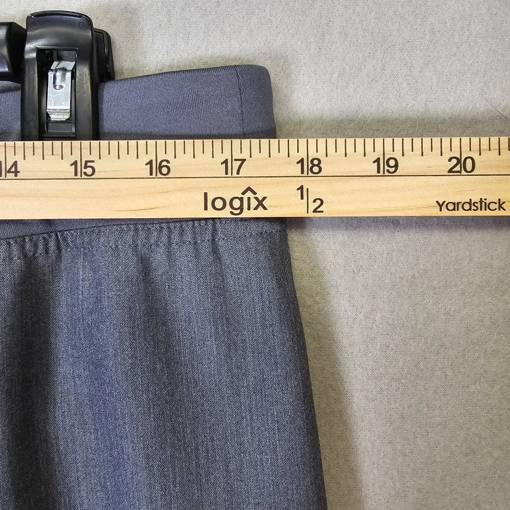 FIGS Heather Gray Scrub Pants Straight Leg Teal Drawstring‎ Mens L/T 31 Inseam